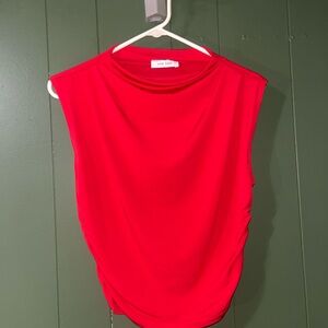 Elegant Red Sleeveless Tank Top